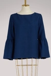 Apc Shirley Blouse In Indigo Delave