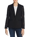 AQUA LACE-SLEEVE BLAZER - 100% EXCLUSIVE,C11261