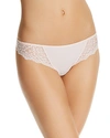 Simone Perele Caresse Lace-side Cheeky Tanga In Blush