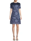 TADASHI SHOJI Embroidered Floral Cocktail Dress,0400097562709