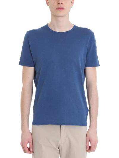 Z Zegna Blue Wool T-shirt