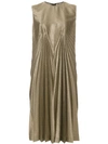 MAISON MARGIELA MAISON MARGIELA METALLIC SHIFT MIDI DRESS,S29CT0753S4887412795410