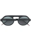 Thom Browne Round Sunglasses In Black