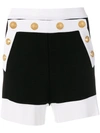 BALMAIN button-embellished shorts,135679M07412800932