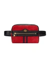Gucci Ophidia Small Suede Belt Bag - Red