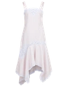 JONATHAN SIMKHAI Scallop Cutout Embroidered Dress