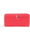 Thom Browne Pebbled Logo Wallet - Red In Red