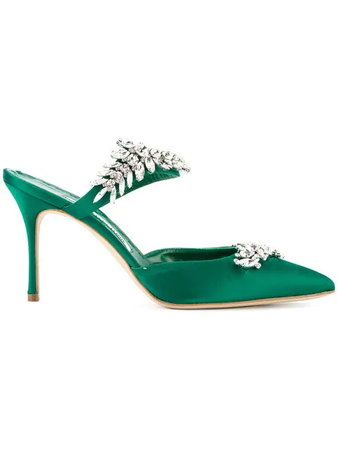 manolo blahnik lurum green