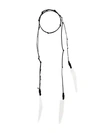 ANN DEMEULEMEESTER HANGING FEATHER NECKLACE,1801881842912802683