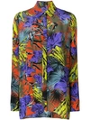 VERSACE Palm Leaf printed shirt,A77742A22460212831875