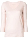 Majestic Metallic V-neck Top