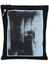 CALVIN KLEIN 205W39NYC x Andy Warhol Foundation Little Electric Chair clutch bag,82WLBA51C17912815905