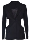 HELMUT LANG CUT-OUT BLAZER,10549288