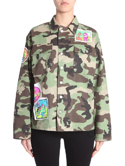 Jeremy Scott Oversize Fit Jacket In Multicolour