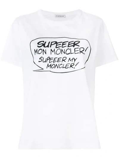 Moncler Speech Bubble T-shirt In White