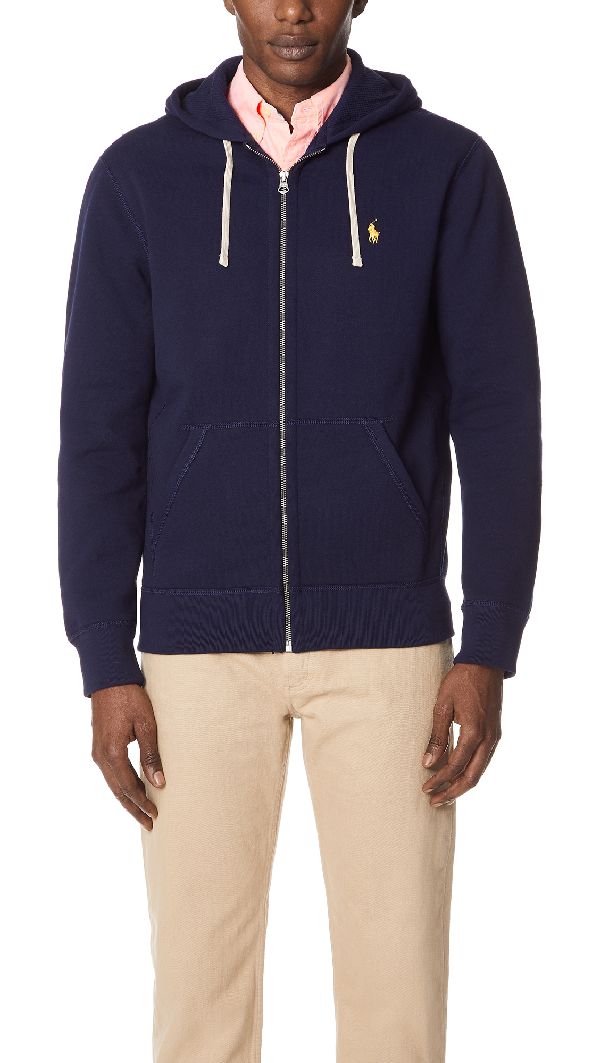 Polo Ralph Lauren Men's Big & Tall Classic Fleece Full Zip Hoodie In Cruise  Navy | ModeSens