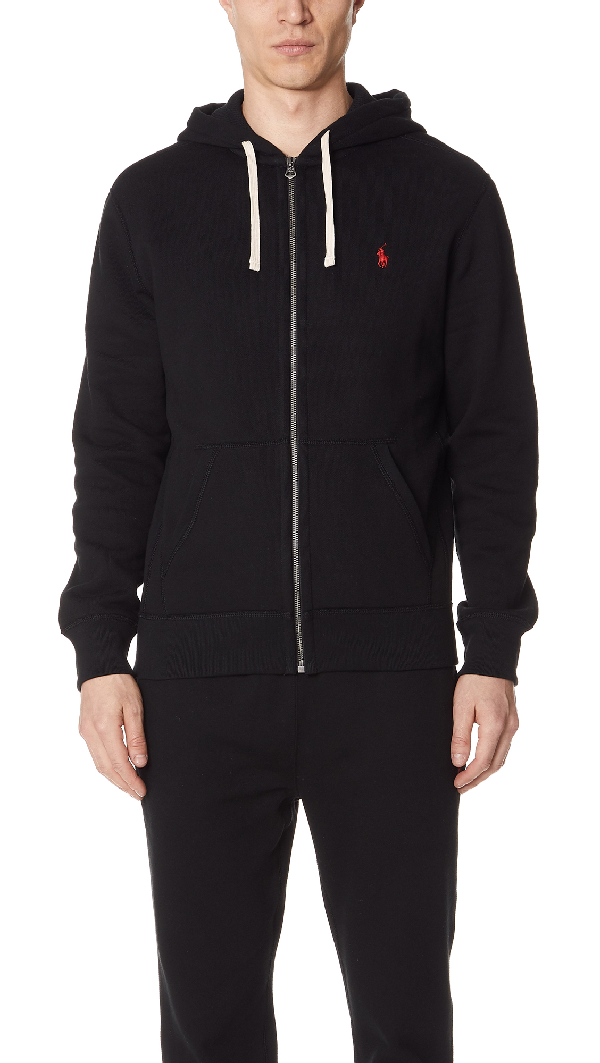 ralph lauren mens black hoodie