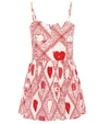 RED VALENTINO PRINTED COTTON JUMPSUIT,P00312033-4