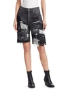 JUNYA WATANABE Lace Trim Denim Bermuda Shorts