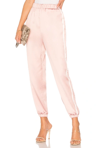 By The Way. Nola Double Strip Track Trouser In Mauve