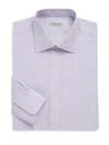 CHARVET Regular-Fit Plaid Cotton Dress Shirt