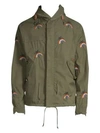 AS65 Rainbow Palm Embroidered Parka