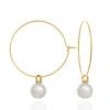 C.j.m Pearl Hoops
