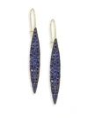 ILA Odette Blue Sapphire & 14K Yellow Gold Drop Earrings