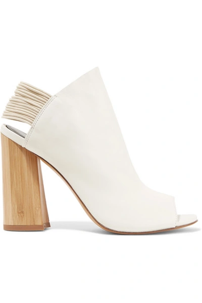 3.1 Phillip Lim / フィリップ リム Drum Leather Glove Slingback Booties In White
