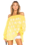 MARCH11 FLOWER POWER OFF THE SHOULDER TOP