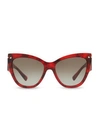 VALENTINO 55MM Butterfly Sunglasses
