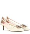 GUCCI EMBELLISHED LEATHER PUMPS,P00312795