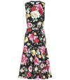 Dolce & Gabbana Floral-print Crepe Midi Dress In Multicoloured