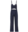 3X1 PEEK-A-BOO DENIM JUMPSUIT,P00311938-3