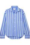 VETEMENTS Oversized striped cotton-poplin shirt