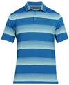 UNDER ARMOUR MEN'S PLAYOFF PERFORMANCE STRIPED GOLF POLO