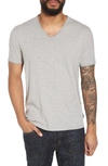 JOHN VARVATOS SLIM FIT SLUBBED V-NECK T-SHIRT,K3595U1B-WC2B