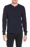 Rag & Bone Rag And Bone Navy Classic Henley In Deep Navy