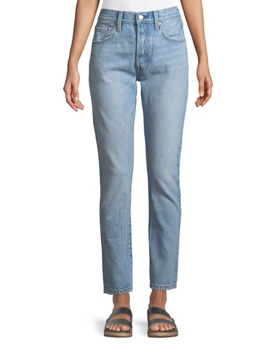 Levi's 501 Lovefool High-rise Skinny Jeans In Light Blue