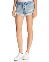 PISTOLA GIGI DISTRESSED CUTOFF DENIM SHORTS IN DIME PIECE,P4821TRIDIM