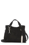 VINCE CAMUTO SMALL RILEY LEATHER TOTE - BLACK,VC-RILEY-STO