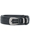 BOTTEGA VENETA NERO INTRECCIATO NAPPA BELT,509419VO0AS100012650592