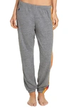Aviator Nation Stripe Sweatpants In Heather Grey
