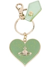 VIVIENNE WESTWOOD VIVIENNE WESTWOOD ORB HEART KEYRING - METALLIC,820300080037712778190