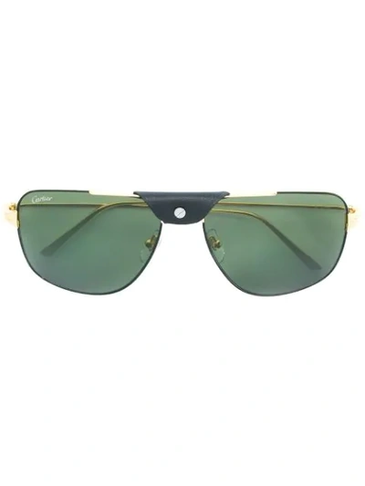 Cartier Santos De  Sunglasses In Metallic