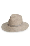 HELEN KAMINSKI PACKABLE BRAID RAFFIA FEDORA - GREY,NIEVA