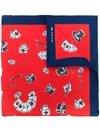 KITON magician print handkerchief,UPOCHCX07P9812820715