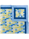 KITON KITON WINDOW PRINT HANKERCHIEF - BLUE,UPOCHCX07P9812820741