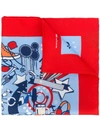 KITON abstract print handkerchief,UPOCHCX07P9812820720
