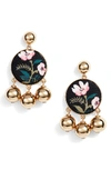 Kate Spade Set Sail Drop Earrings In Black